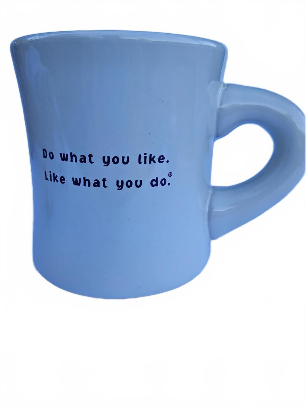 Life is Good Ceramic Mug – Dog in Sled - "Do what you like Like what you do" 1 - Picture 2 of 9